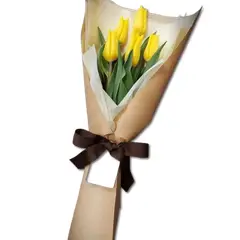 GENERICO - Bouquet de 5 Tulipanes Amarillos