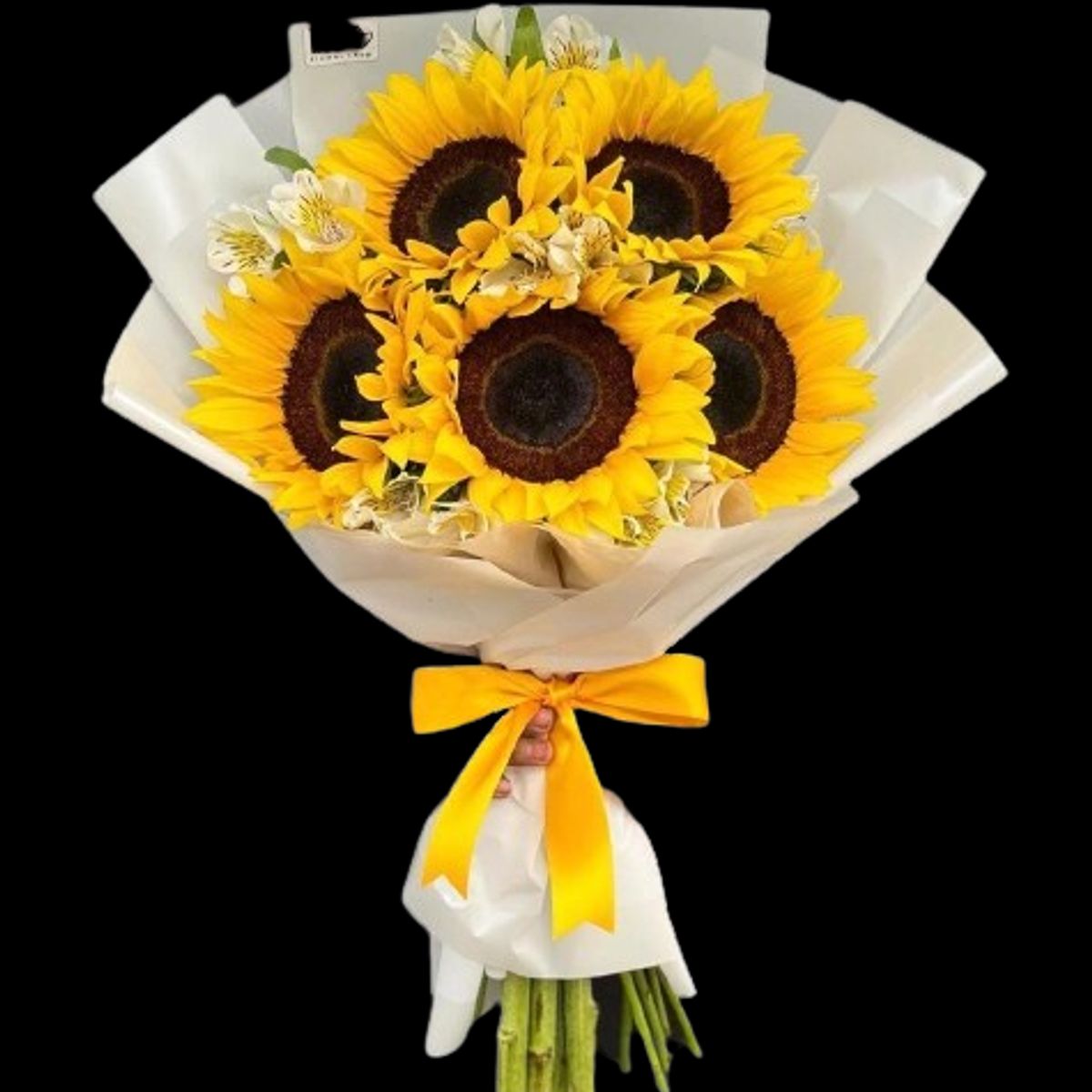 GENERICO - Bouquet de 5 Girasoles con Astromelias