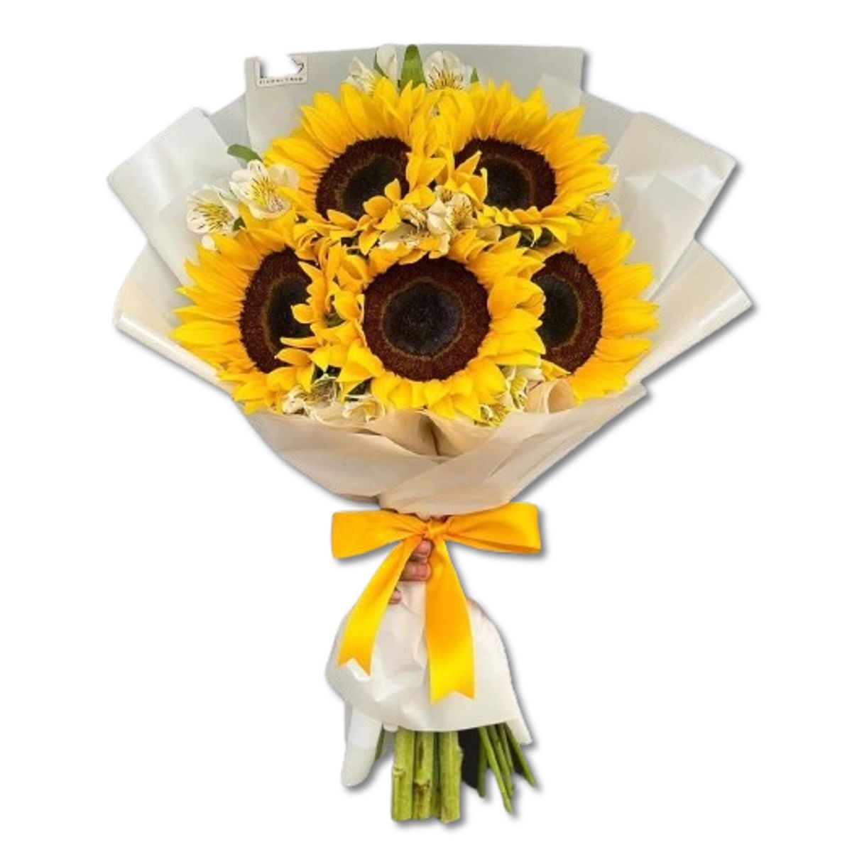 GENERICO - Bouquet de 5 Girasoles con Astromelias