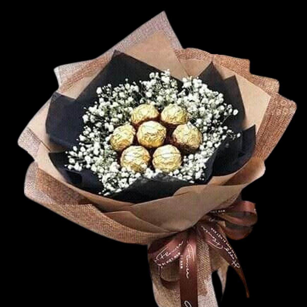 GENERICO - Bouquet de 8 Bombones Ferrero Rocher con Ilusión