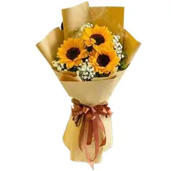 GENERICO - Bouquet de 3 Girasoles con Ilusión