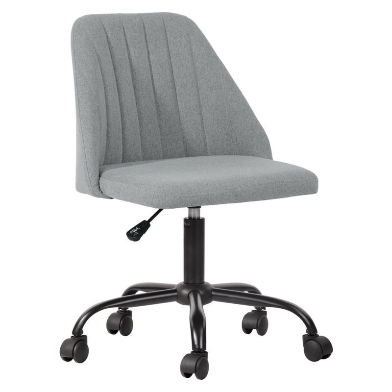 NOVAHUS - Silla De Oficina De Tela Altura Ajustable Gris