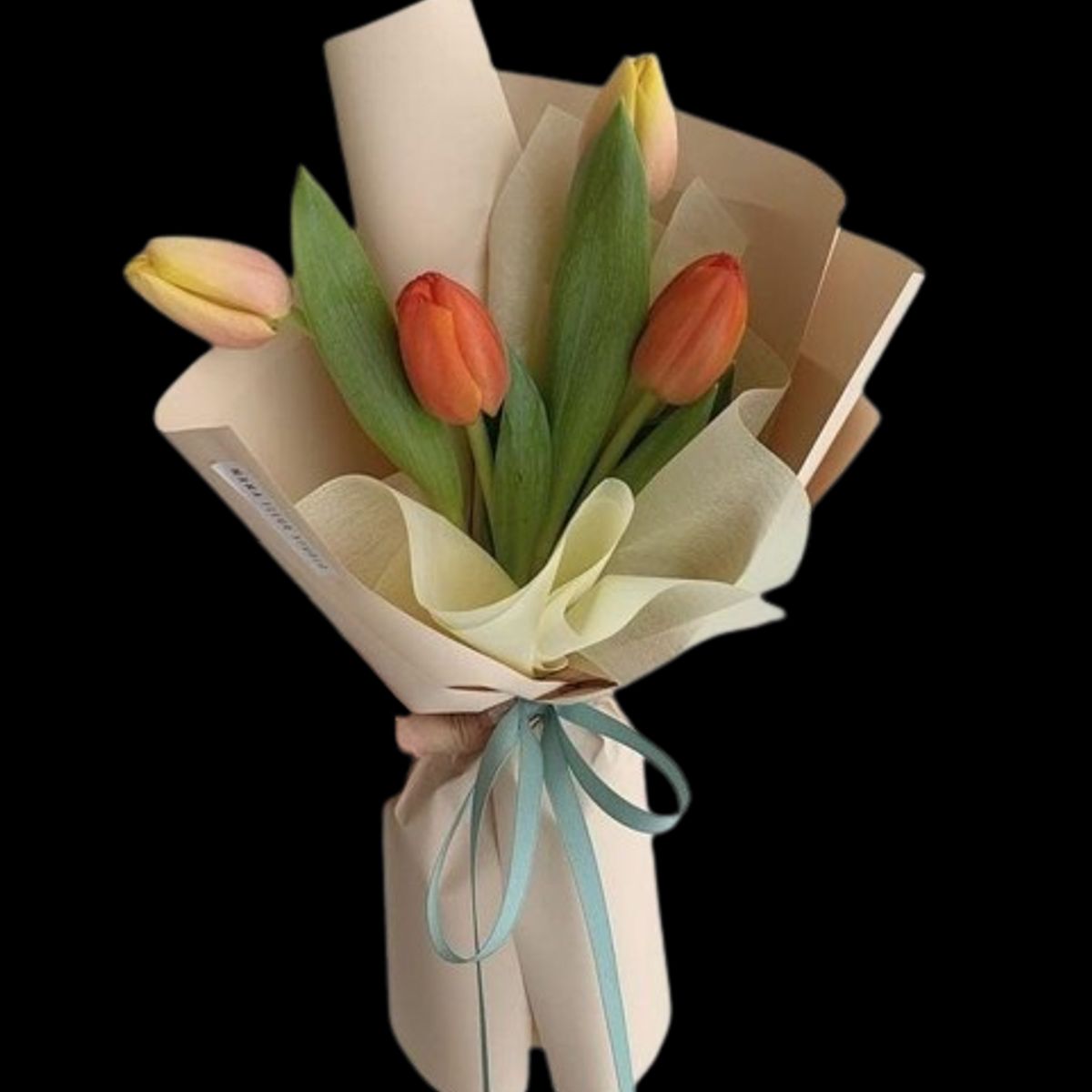 GENERICO - Bouquet de 4 Tulipanes Multicolor