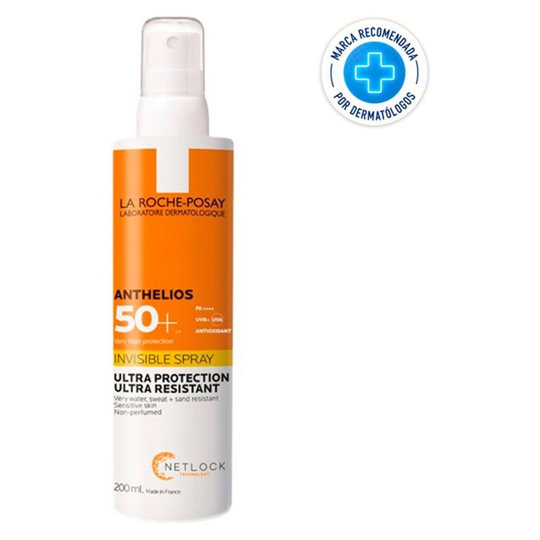 Protector Solar Facial Anthelios Spray Invisible 50+ 200 ml