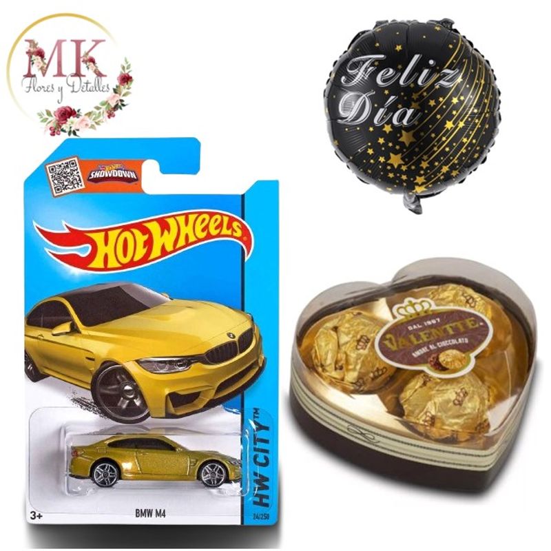 GENERICO - Carrito Hot Wheels Bombones Corazón Valente y Globo