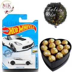 GENERICO - Carrito Hot Wheels Box Corazón de Bombones y Globo