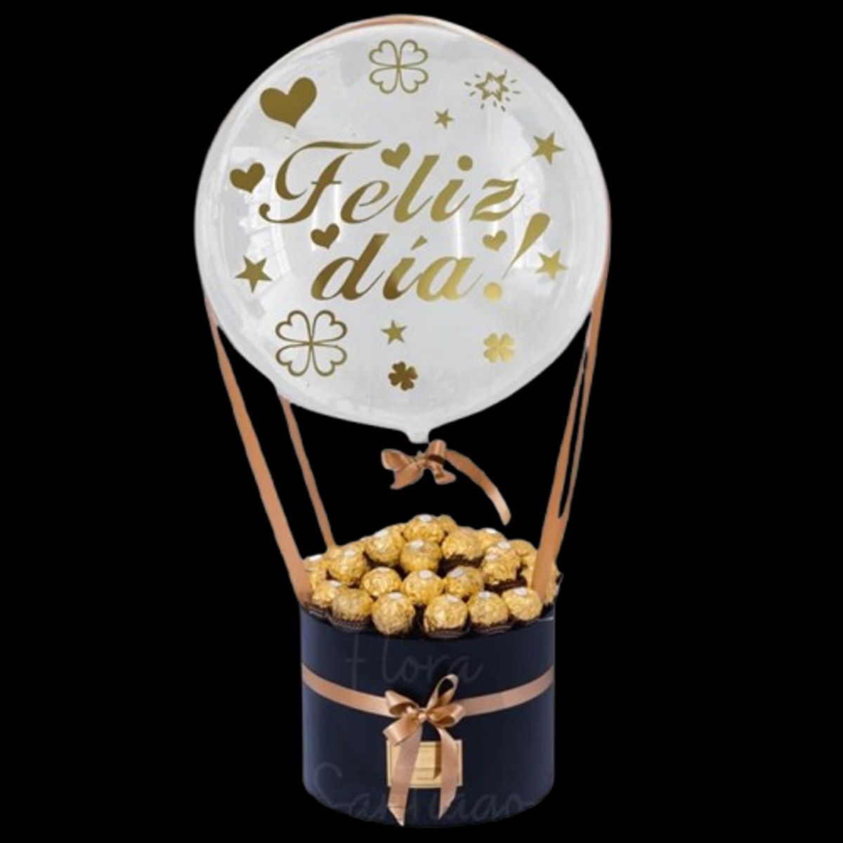 GENERICO - Box de 20 Bombones Ferrero Rocher y Globo Burbuja