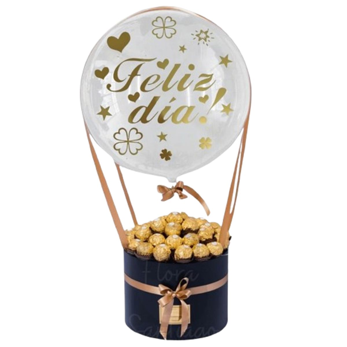 GENERICO - Box de 20 Bombones Ferrero Rocher y Globo Burbuja