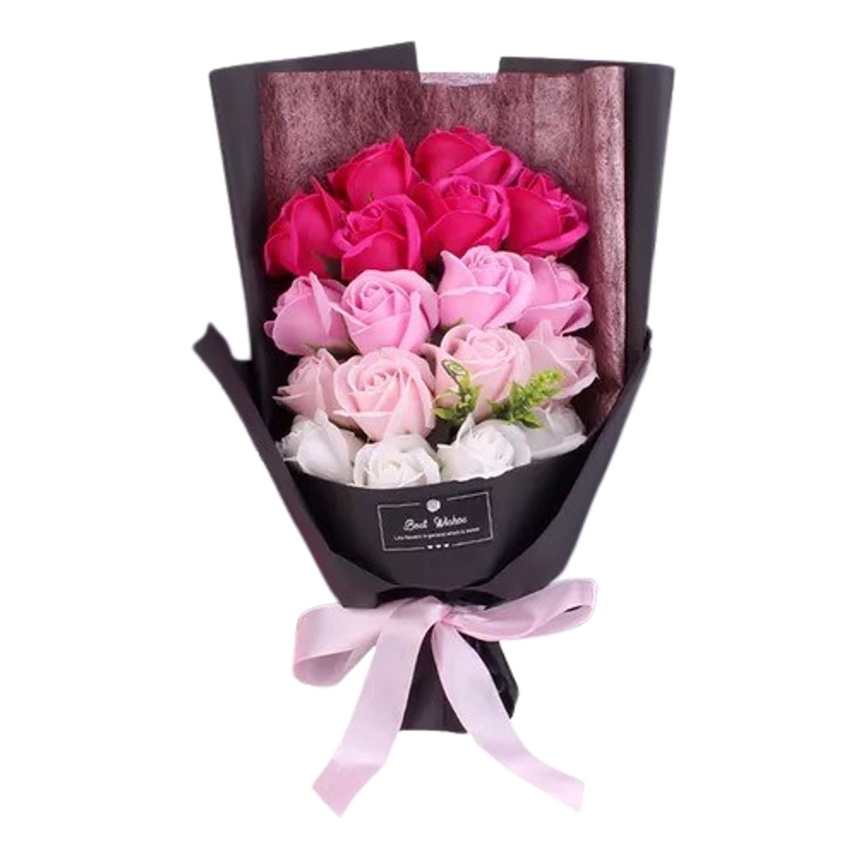 GENERICO - Bouquet de 20 Rosas Primaveral Eternas de Jabón