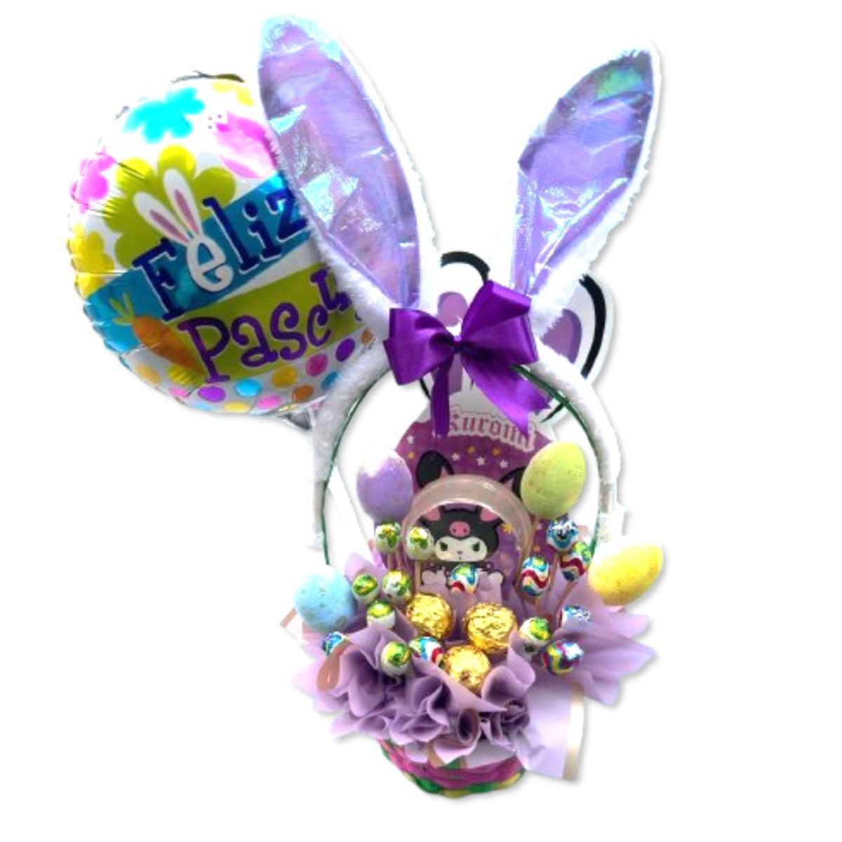 GENERICO - Cestita Regalo de Pascua con Globo