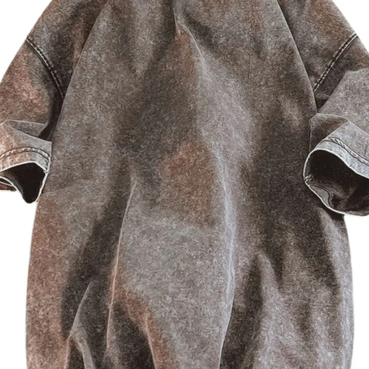 LOOK SHOP - Polera Estilo Washed, Deslavada Vintage. 100% Algodón Unisex 7002