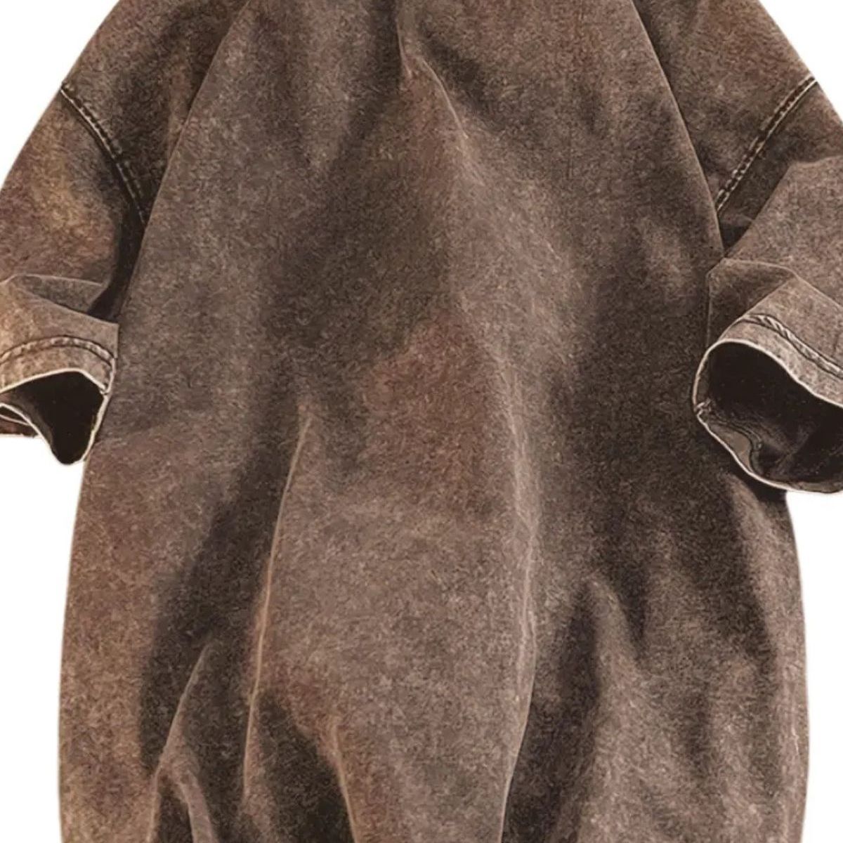 LOOK SHOP - Polera Estilo Washed, Deslavada Vintage. 100% Algodón Unisex 7002