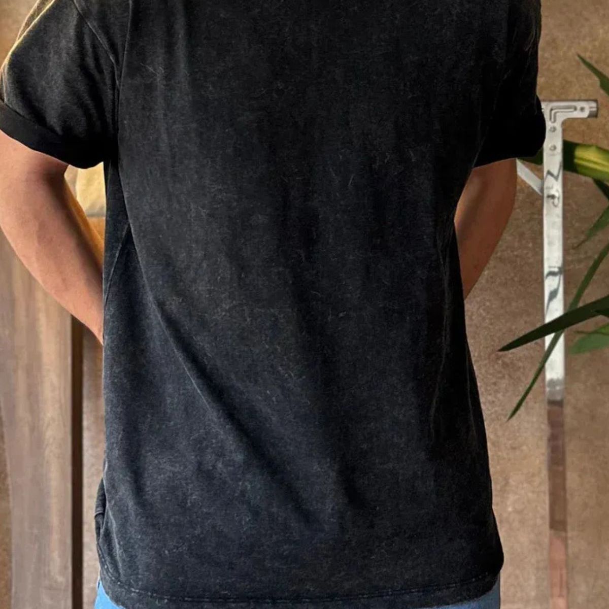 LOOK SHOP - Polera Estilo Washed, Deslavada Vintage. 100% Algodón Unisex 7002