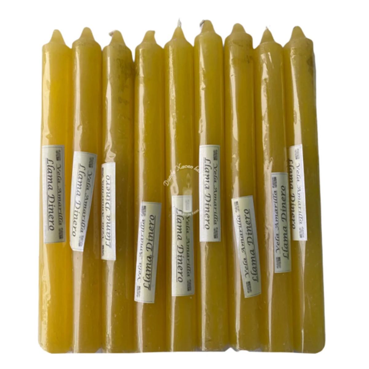 GENERICO - Velas Amarilla Pack De 10u Lamanoworld