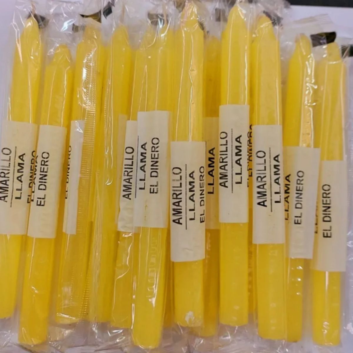 GENERICO - Velas Amarilla Pack De 10u Lamanoworld
