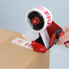 GENERICO - Cinta De Embalaje Frágil 48mm*40m - Pack Mayorista - 6 Uds