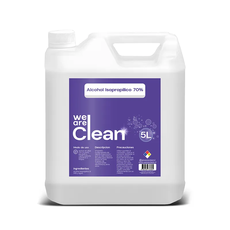 GENERICO - Alcohol Isopropilico al 70% 5 Litros We are Clean