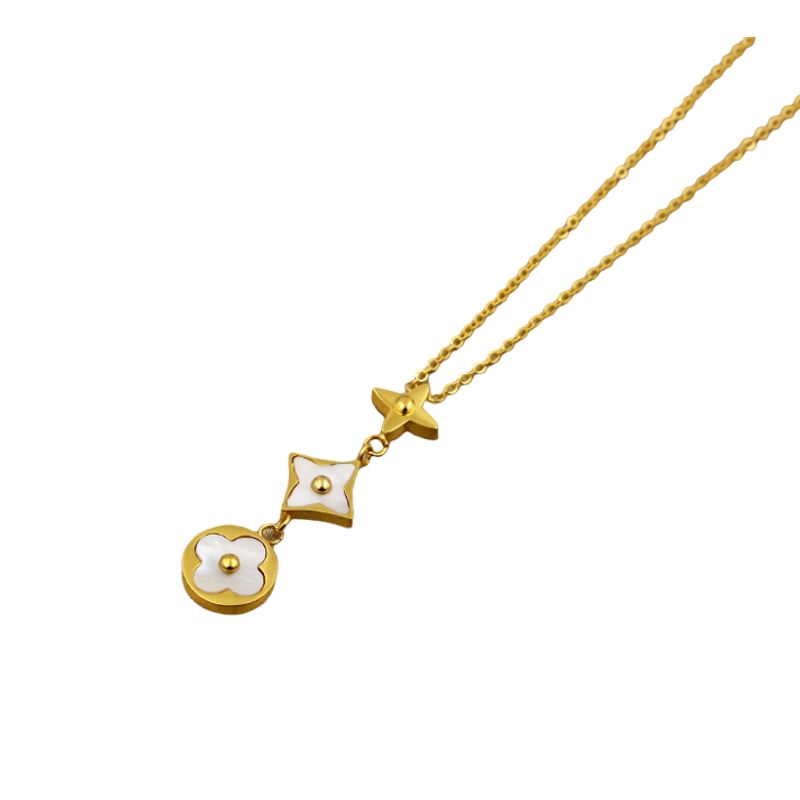 LUXURYJOYAS - Collar Exclusivo Flor DeNacarOro18kgpLuxury