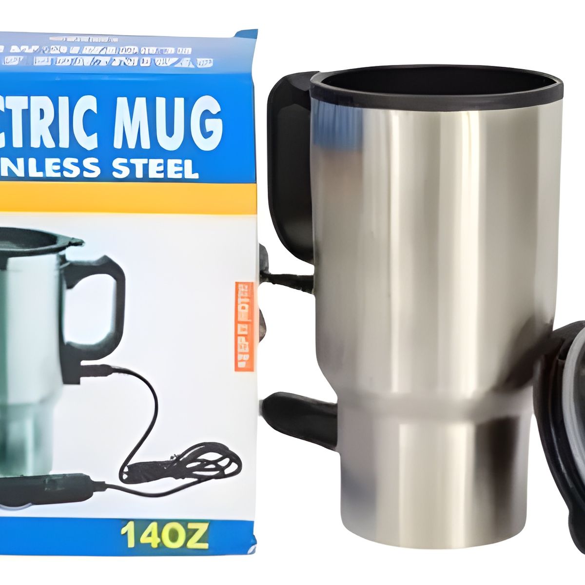GENERICO - Tazón Mug Termo Eléctrico Calentador Auto Portátil Taza 12v