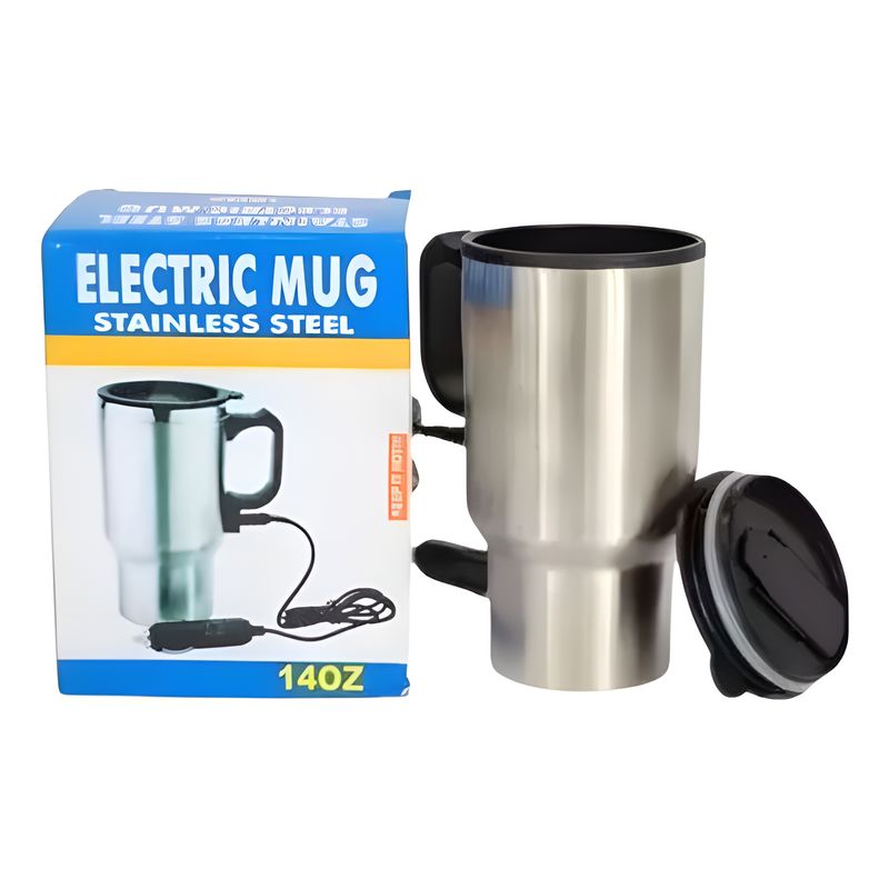 GENERICO - Tazón Mug Termo Eléctrico Calentador Auto Portátil Taza 12v