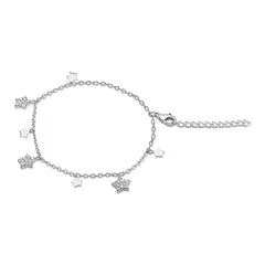 TIANA JOYAS - Pulsera con Estrellas con Circones de Plata 925