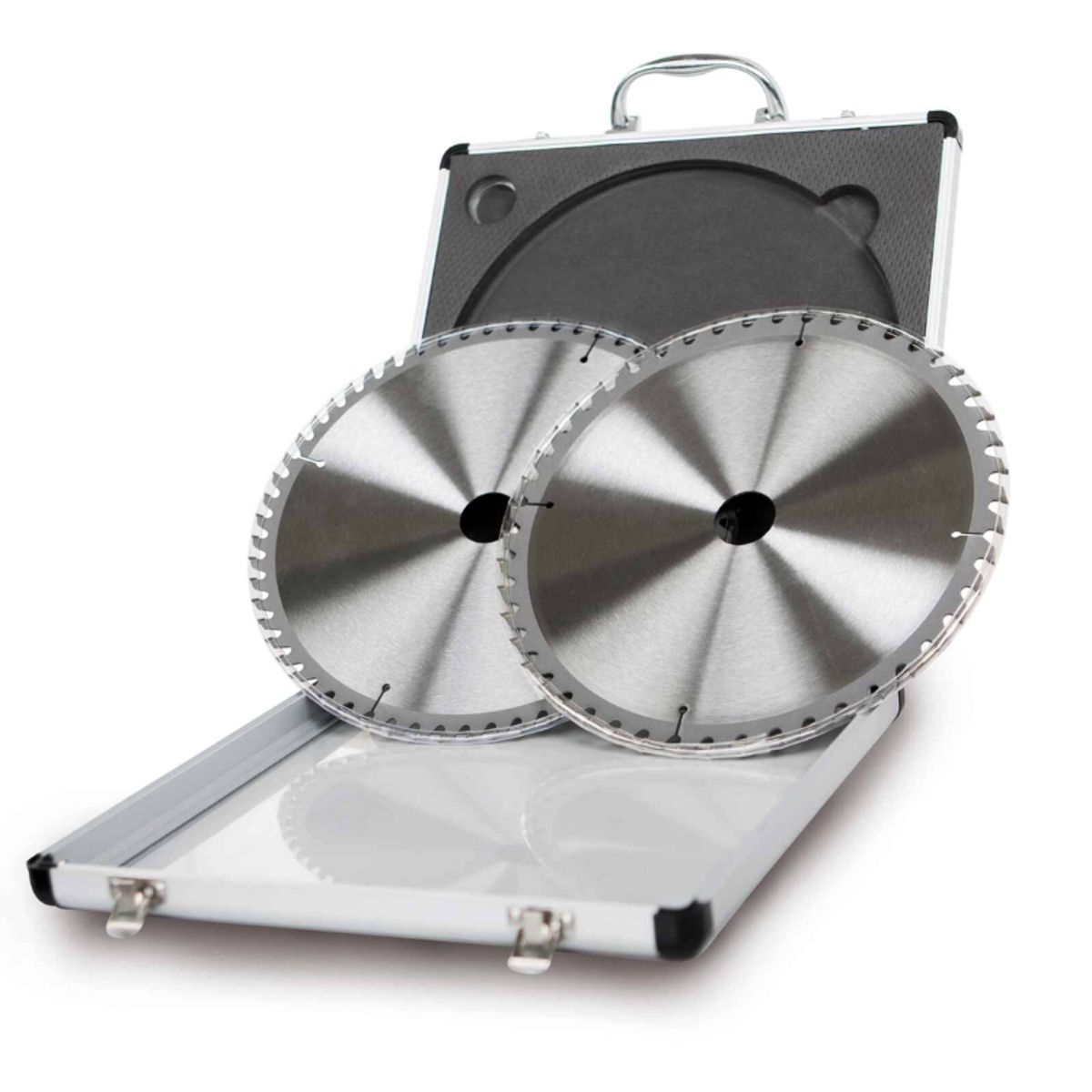 SCHEPPACH - Juego de Disco Sierra HM de 2 piezas 12"x 30mm / 24D y 48D - Scheppach