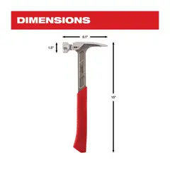 MILWAUKEE - Martillo De 22 Onzas Cara Lisa Mango Shockshield 48-22-9023