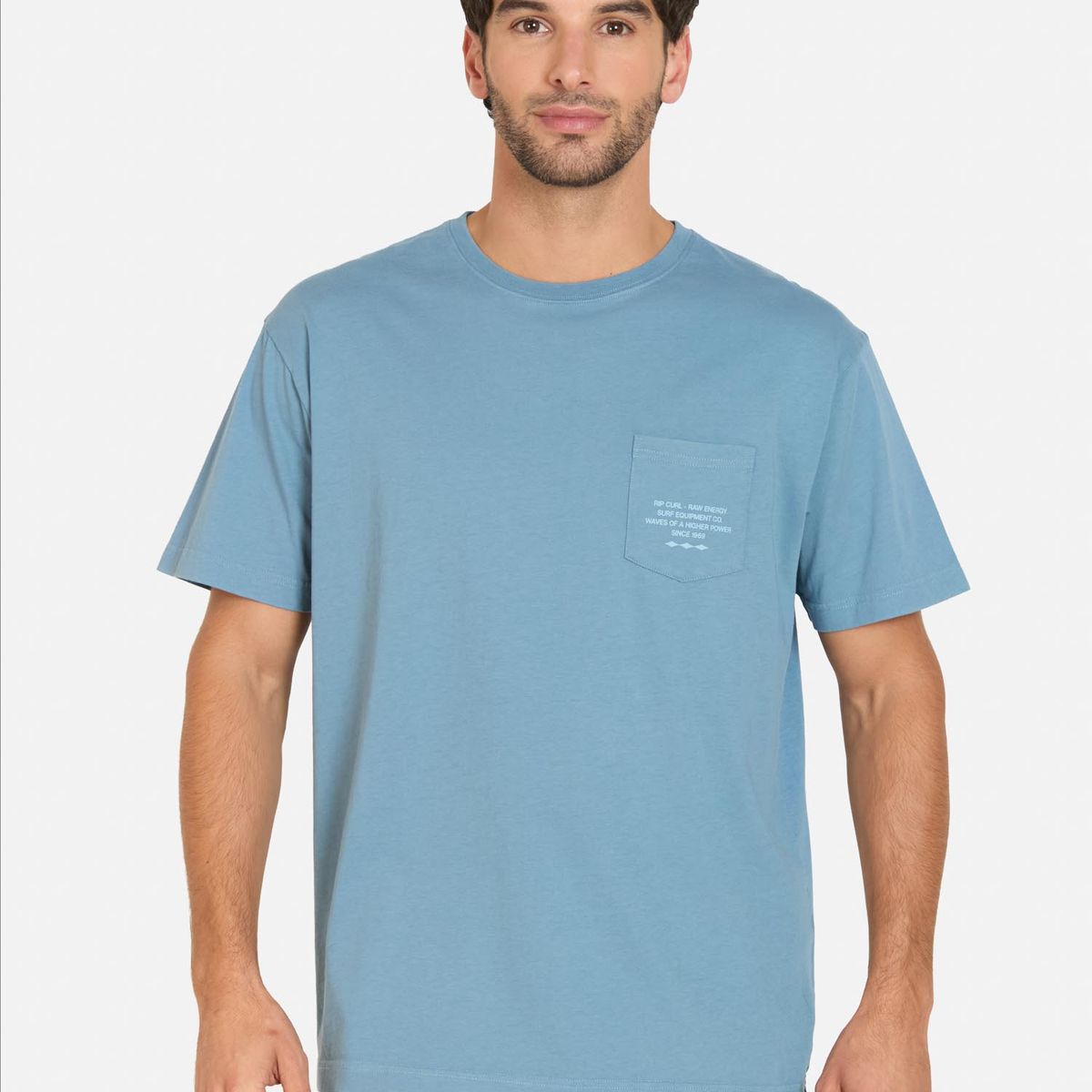 RIP CURL - Polera MC Coastline Azul Hombre Rip Curl - Azul