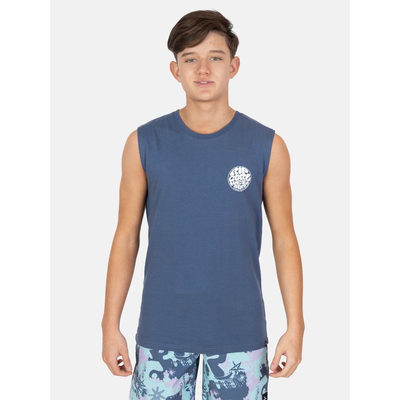 RIP CURL - Polera SM Coolmind Azul Infantil Rip Curl - Azul