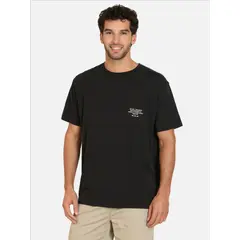 RIP CURL - Polera MC Coastline Negro Hombre - Negro