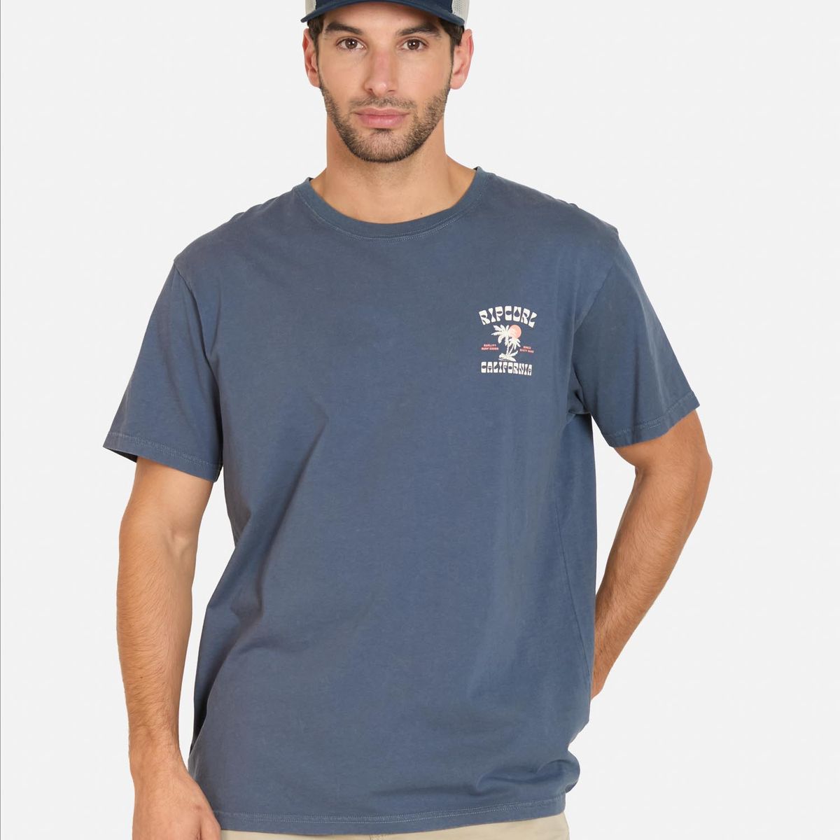 RIP CURL - Polera MC Sail Azul Hombre Rip Curl - Azul