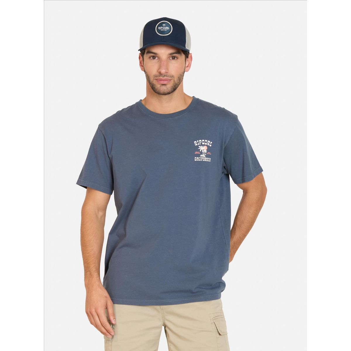 RIP CURL - Polera MC Sail Azul Hombre Rip Curl - Azul