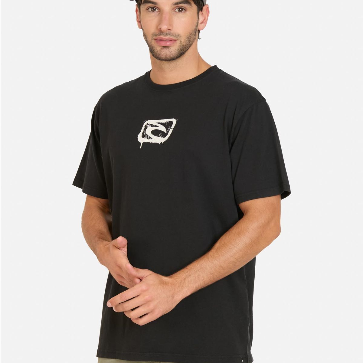 RIP CURL - Polera MC Surfout Negro Hombre Rip Curl - Negro