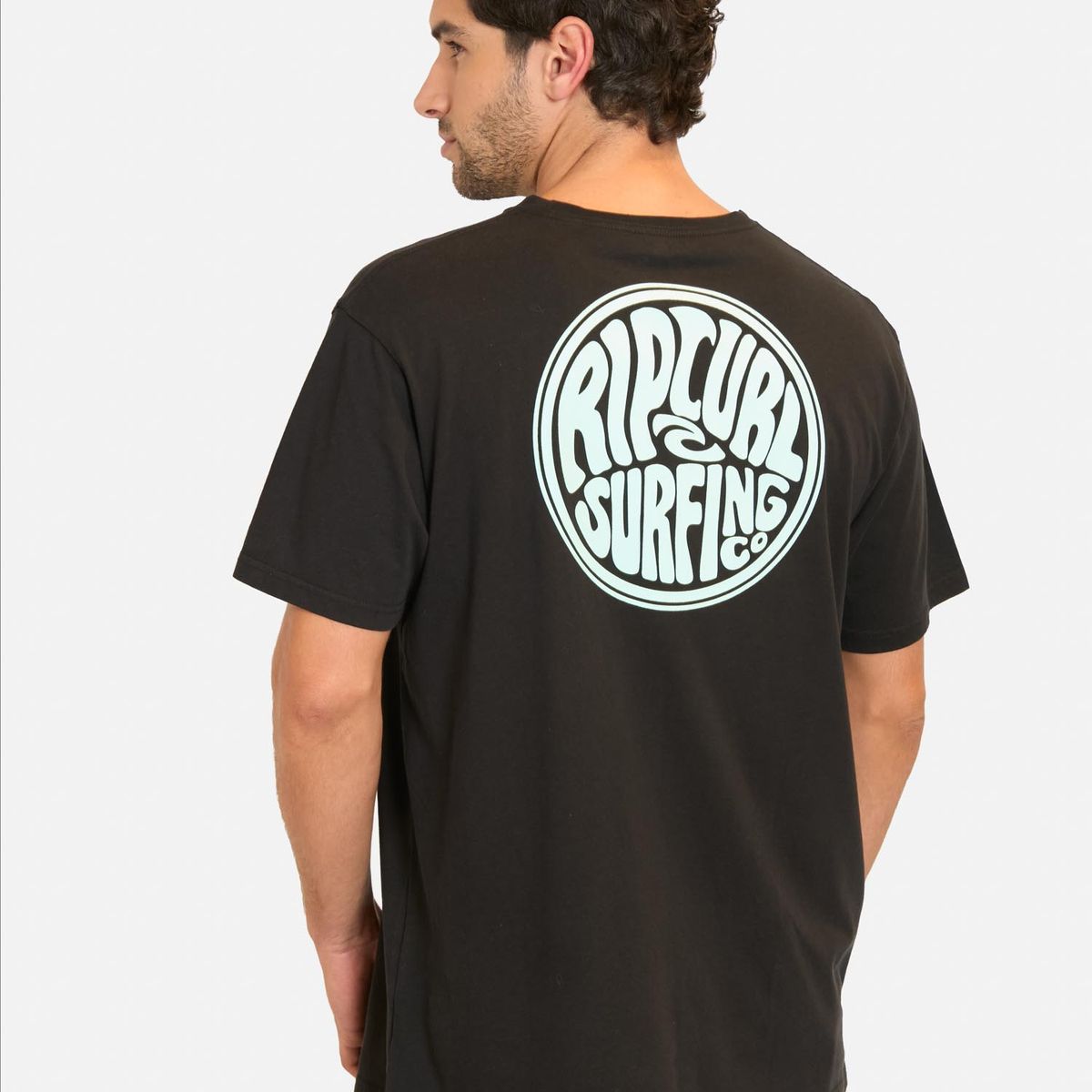 RIP CURL - Polera MC Swellrider Negro Hombre Rip Curl - Negro