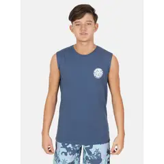RIP CURL - Polera SM Coolmind Azul Infantil - Azul