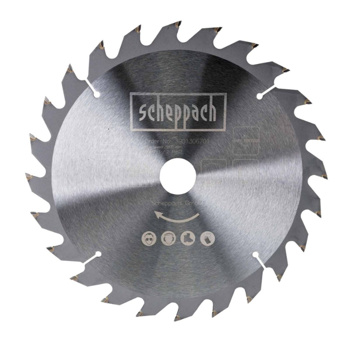 SCHEPPACH - Disco de sierra 10x 30mm 24D - Scheppach