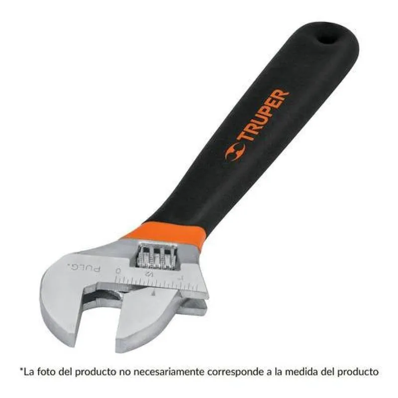 TRUPER - Llave Francesa Regulable Cmango Vinilo 12 Truper Pet-12x - Multicolor