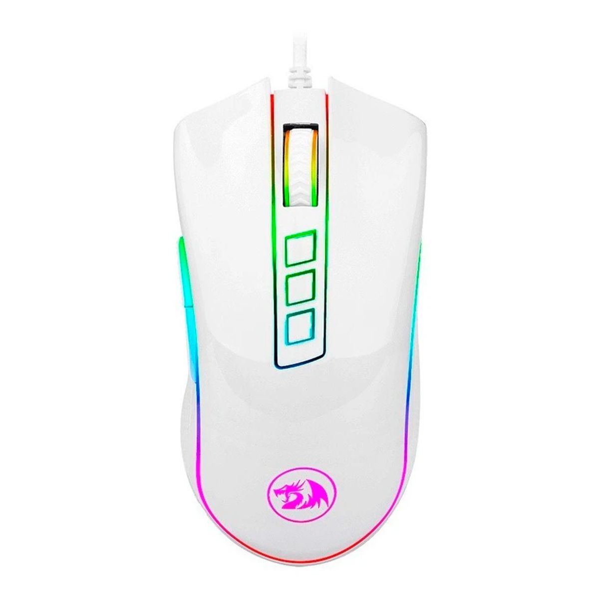 REDRAGON - Mouse Redragon Cobra Gamer Blanco M711W Edition Pro