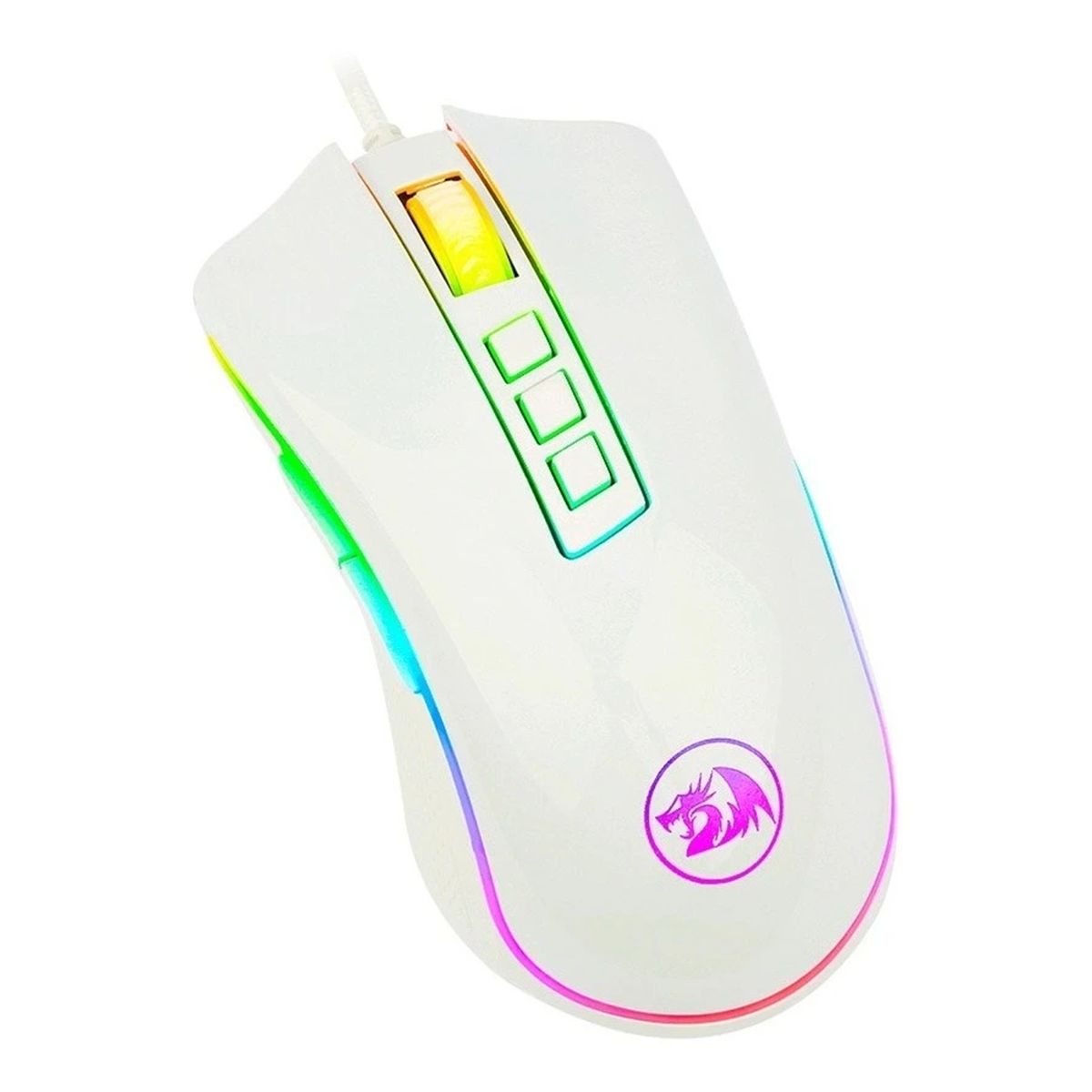 REDRAGON - Mouse Redragon Cobra Gamer Blanco M711W Edition Pro