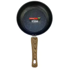 GENERICO - Sarten De Piedra Antiadherente 28cm Con Mango De Madera