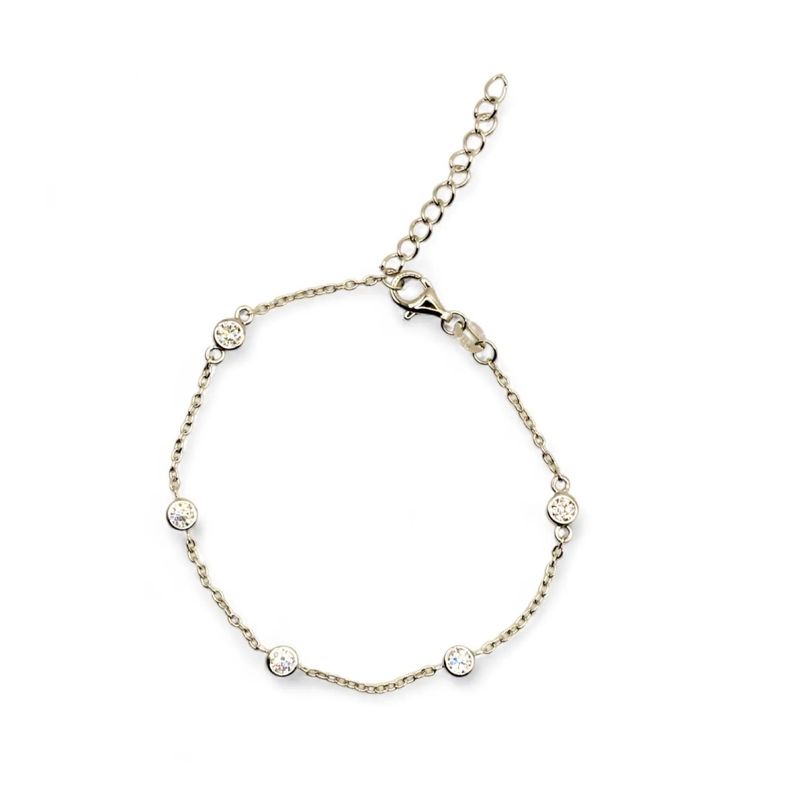 TIANA JOYAS - Pulsera con Circones de Plata 925