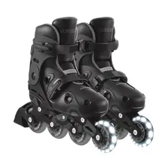 GLOBBER - Patines Infantiles Ajustables con Luces Gris