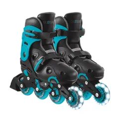 GLOBBER - Patines Infantiles Ajustables con Luces Aqua