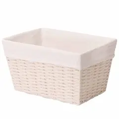 CARRY ALL - Canasto Cesta Organizadora Estilo Ratán Crema S