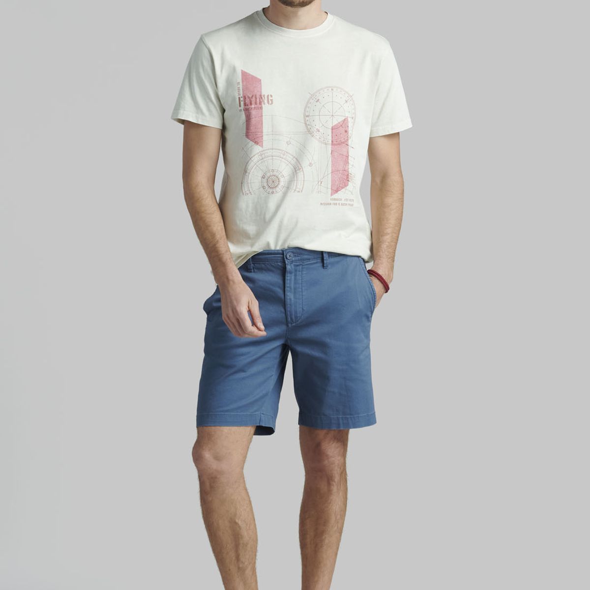 FEROUCH - Bermuda Wisconsin Casual Azul Ferouch