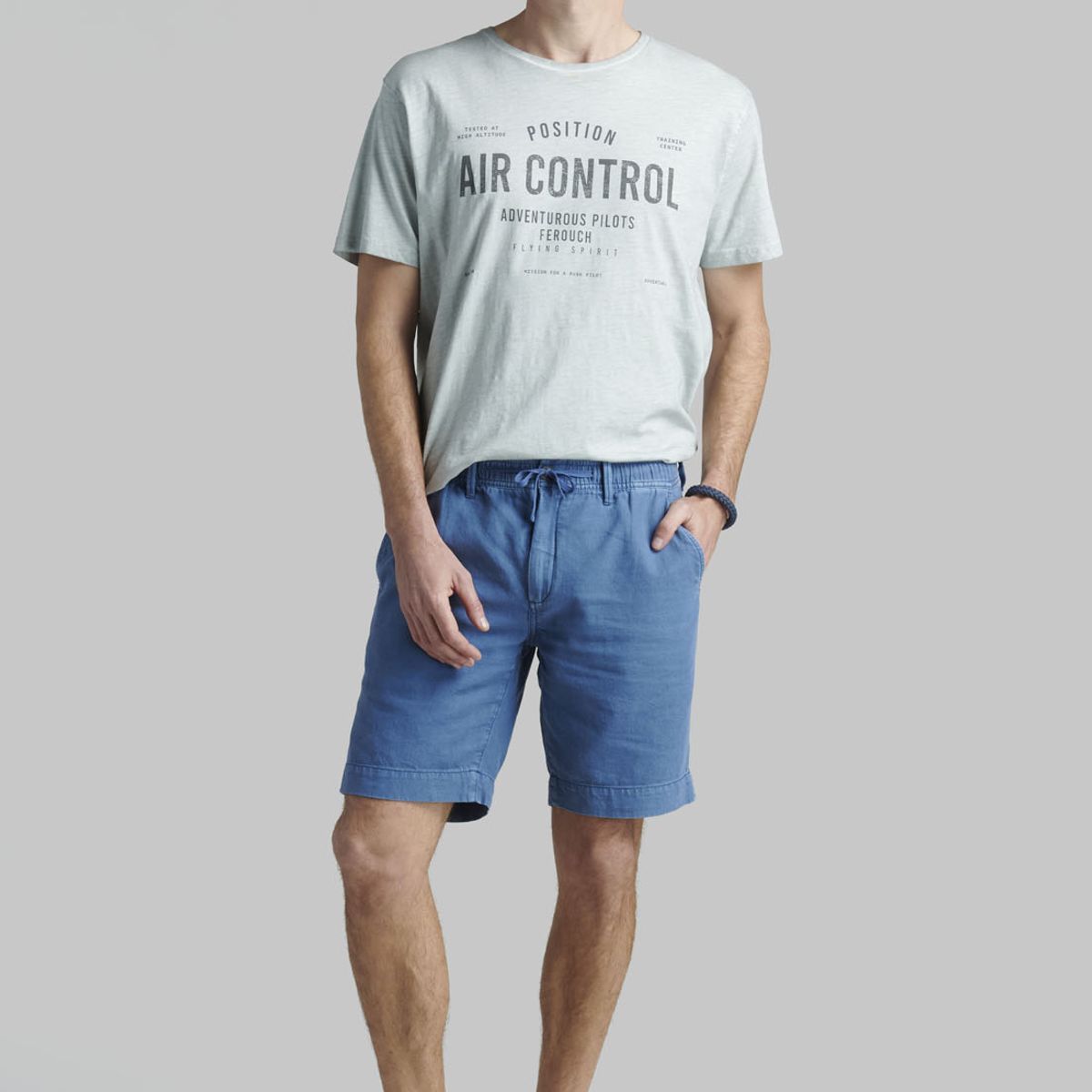 FEROUCH - Bermuda Phoenix Casual Gris Ferouch