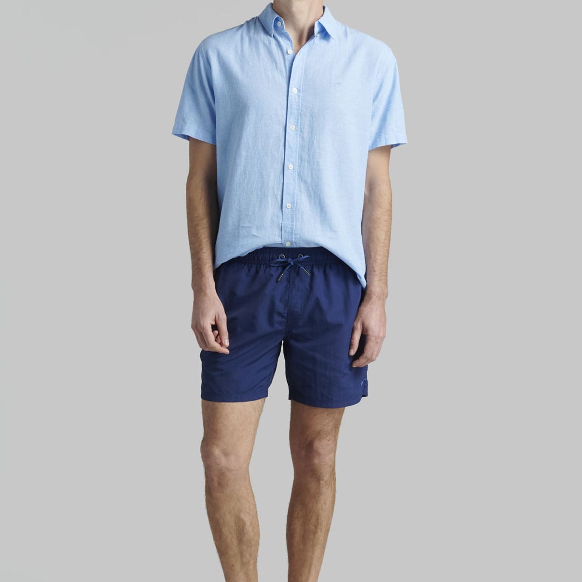 FEROUCH - Traje De Baño Básico Azul Ferouch