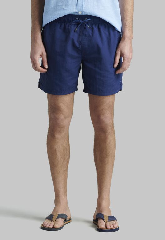 Traje De Bano Basico Azul Azul S