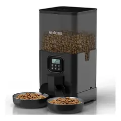 GENERICO - Dispensador De Comida Para Gatos Perro Automático Negro 6l