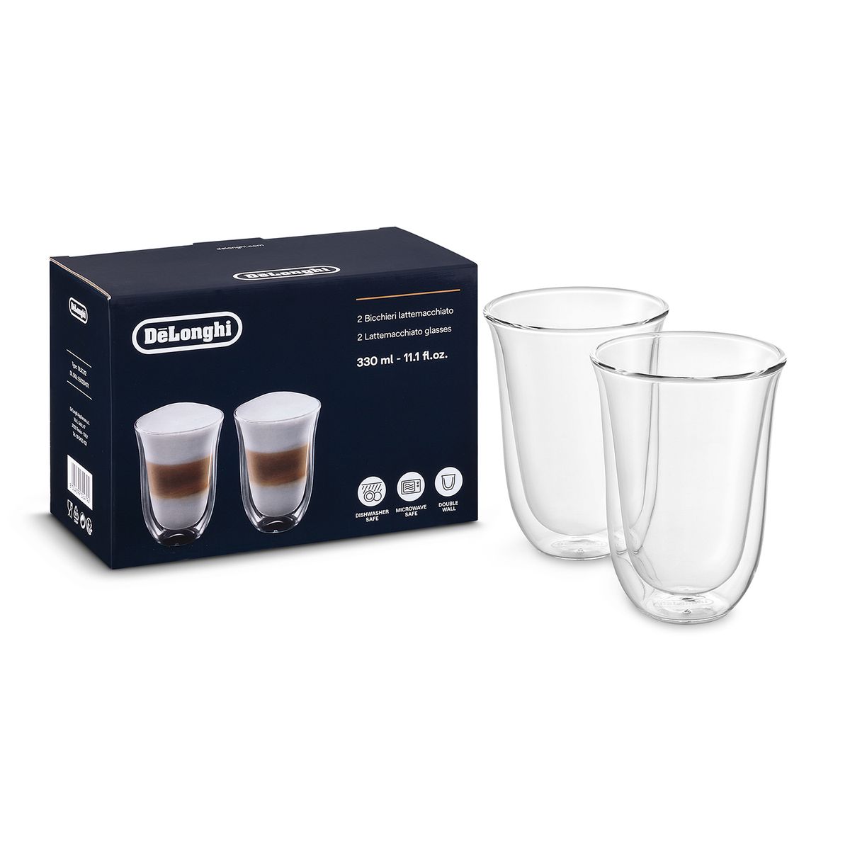 DELONGHI - Set Vasos Latte Macchiato